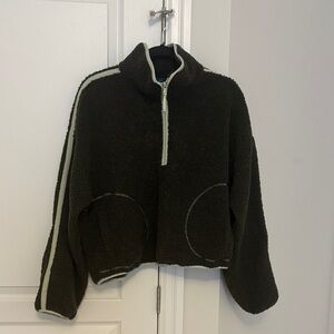 Old navy green half zip sweater